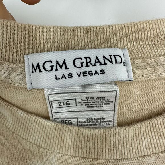 Vintage 1994 Liquid Blue MGM Grand Lion Mens 2X T-Shirt All Over Graphic - Picture 9 of 13